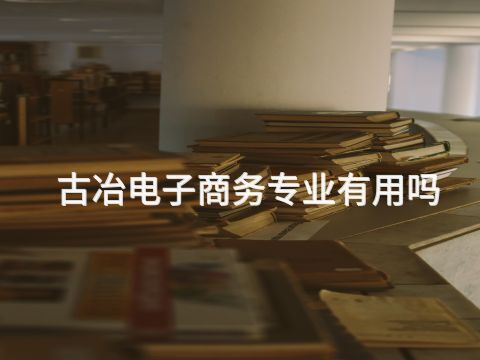 古冶电子商务专业有用吗(图1)