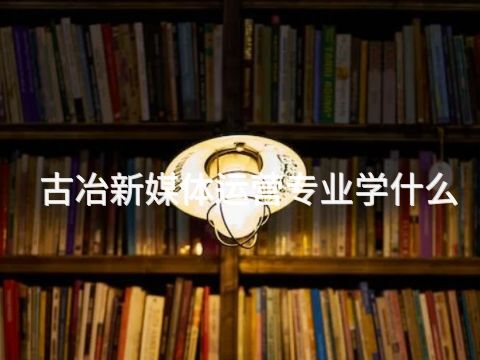 古冶新媒体运营专业学什么(图1) 古冶新媒体运营专业学什么(图1)